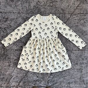 Hanna Andersson Girls Dress | Size 8 | Penguin print 🐧